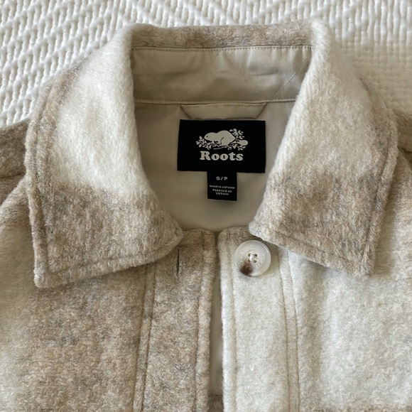 Roots cream shacket, size US S - Picture 2 of 6